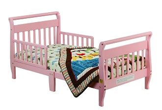 Dream On Me, Sleigh Toddler Bed, Pink
