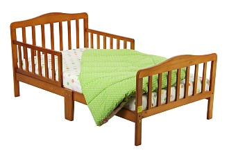 Dream On Me, Classic Design Toddler Bed, Pecan
