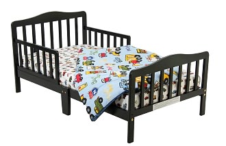 Dream on Me Contemporary Design Toddler Bed - Black
