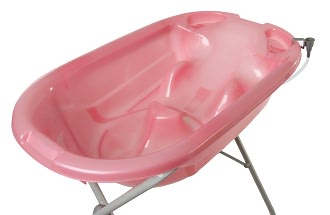 Dream On Me, 2 Position Baby Bather Bath Tub, Pink