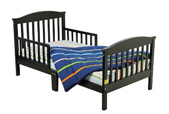 Dream On Me Mission Collection Toddler Bed, Black