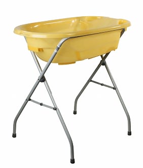 Dream On Me, 2 Position Baby Bather Bath Tub, Yellow