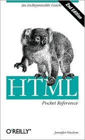 HTML Pocket Reference by Jennifer Niederst: Book Cover