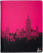 Product Image. Title: NY City Landscape in Pink