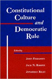 Constitutional Culture and Democratic Rule by John A. Ferejohn: Book Cover