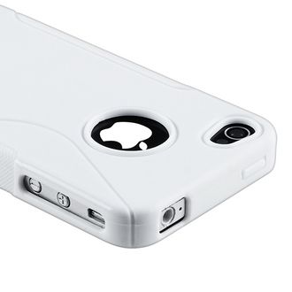 BasAcc - White S Shape TPU Rubber Skin Case for Apple&reg; iPhone&reg; 4/ 4S