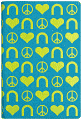 PEACE LOVE NOOK IN TURQ NC