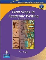 First Steps in Academic Writing by Ann Hogue: Book Cover