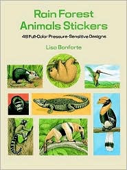 Rain Forest Animal Stickers by Lisa Bonforte: Book Cover