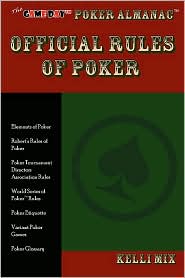 The Game Day Poker Almanac Official Rules Of Poker by Kelli Mix: Book Cover