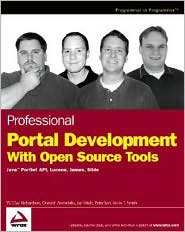 Professional Portal Development with Open Source Tools by Donald Avondolio: Book Cover