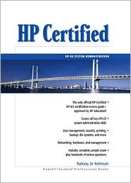 HP Certified by Rafeeq Ur Rehman: Book Cover