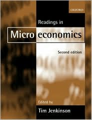 Readings in Microeconomics by Tim Jenkinson: Book Cover