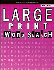 Large Print Word Search by American Education Publishing: Book Cover