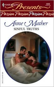 Sinful Truths Passion (Harlequin Presents #2344) by Anne Mather: Book Cover