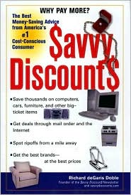 Savvy Discounts by Richard deGaris Doble: Book Cover