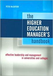 The Higher Education Manager's Handbook by Peter Mccaffery: Book Cover
