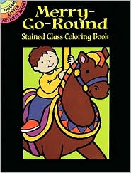 Merry-Go-Round Stained Glass Coloring Book