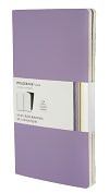 Product Image. Title: Moleskine Volant Large Ruled Notebook, Violet Set of 2