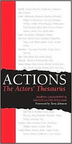 Actions the Actors' Thesaurus by Marina Calderone: Book Cover