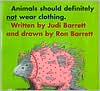Animals Should Definitely Not Wear Clothing by Judi Barrett: Book Cover