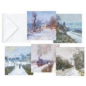 Product Image. Title: MONET SNOWSCENES FOLIO CHRISTMAS BOXED CARD