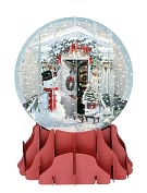Product Image. Title: HOLIDAY DOOR POP-UP SNOW GLOBE CHRISTMAS BOXED CARD