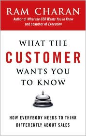 What the Customer Wants You to Know by Ram Charan: Book Cover