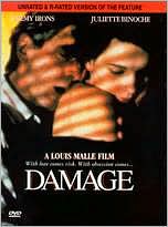 Damage with Jeremy Irons: DVD Cover