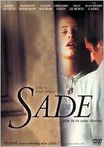 Sade with Daniel Auteuil: DVD Cover