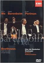Beethoven: Triple Concerto and Choral Fantasy with Daniel Barenboim: DVD Cover