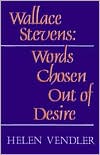 Wallace Stevens by Helen Vendler: Book Cover