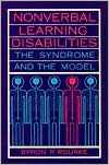 Nonverbal Learning Disabilities by Byron P. Rourke: Book Cover