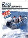 Clymer Force Outboard Shop Manual 4 150 HP inculdes L Drives 1984 1