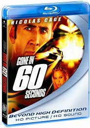 Gone in 60 Seconds with Nicolas Cage: Blu-ray Cover