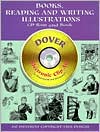 Books, Reading and Writing Illustrations CD-ROM and Book by Dover: Book Cover