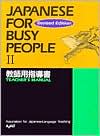 Japanese for Busy People II by Kodansha International: Book Cover