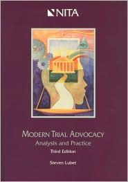 Modern Trial Advocacy by Steven Lubet: Book Cover