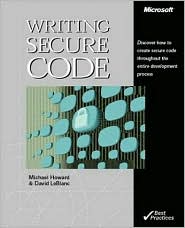 Writing Secure Code by Michael Howard: Book Cover