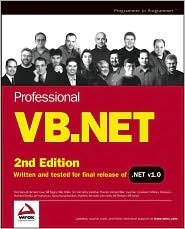 Professional VB.NET by Fred Barwell: Book Cover