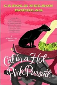 Cat in a Hot Pink Pursuit (Midnight Louie Series #17) by Carole Nelson Douglas: Book Cover