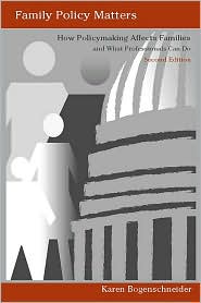 Family Policy Matters by Karen Bogenschneider: Book Cover