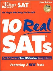 10 Real SATs by College Board: Book Cover