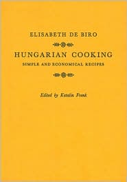 Hungarian Cooking by Elisabeth De Biro: Book Cover