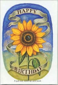Joyful Sunflower Birthday Pull out Card Book
