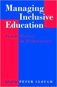 Managing Inclusive Education by Peter Clough: Book Cover