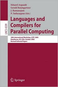 Languages and Compilers for Parallel Computing by Eduard Ayguad�: Book Cover