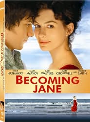Becoming Jane with Anne Hathaway: DVD Cover