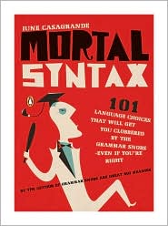 Mortal Syntax by June Casagrande: Book Cover