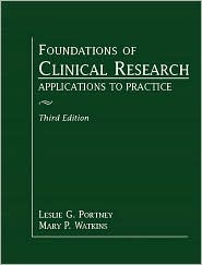 Foundations of Clinical Research by Leslie Gross Portney: Book Cover